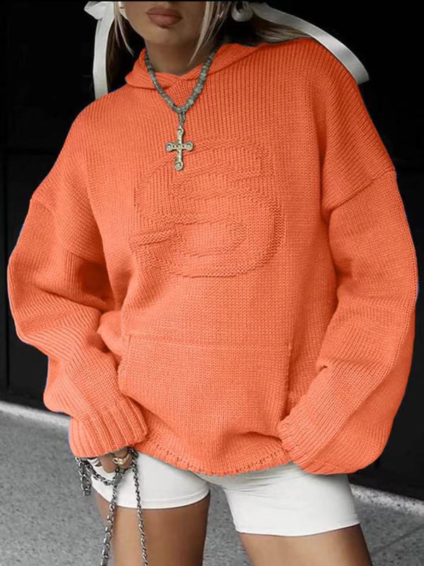 Women's Kira knit hoodie with front pocket in a relaxed casual fit