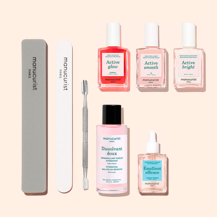 Kit Manucure + Émollient efficace + Pousse cuticule en acier
