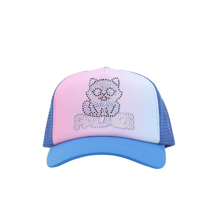 Kitty Rhinestone Trucker - Blue