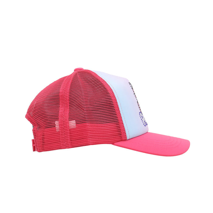 Kitty Rhinestone Trucker - Sweet Pink