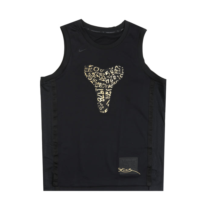 Kobe Basketball Tank - Black/Metallic Gold