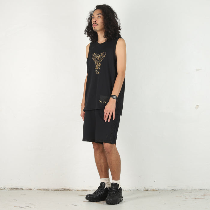 Kobe Basketball Tank - Black/Metallic Gold