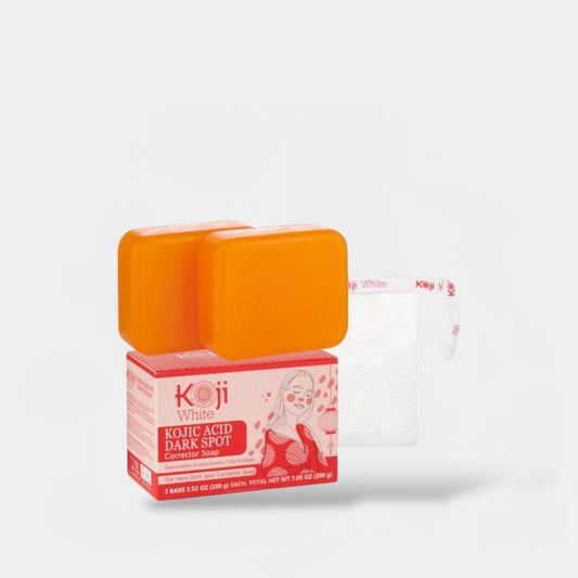 Koji White Kojic Acid Dark Spot Corrector Soap (2 Bars x 100g) صابون كوجي وايت لتصحيح البقع الداكنة بحمض الكوجيك
