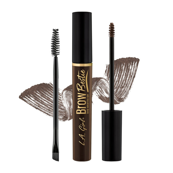 LA GIRL Brow Bestie Long Wearing Gel With Dual Ended 2 Pcs Kit مجموعه مسكارا الحواجب والفرشاة
