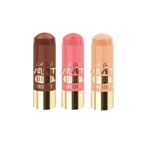 LA GIRL Velvet Blush Contour Stick ستيك متعدد الاستخدام اضاءة كونتور و بلاشر