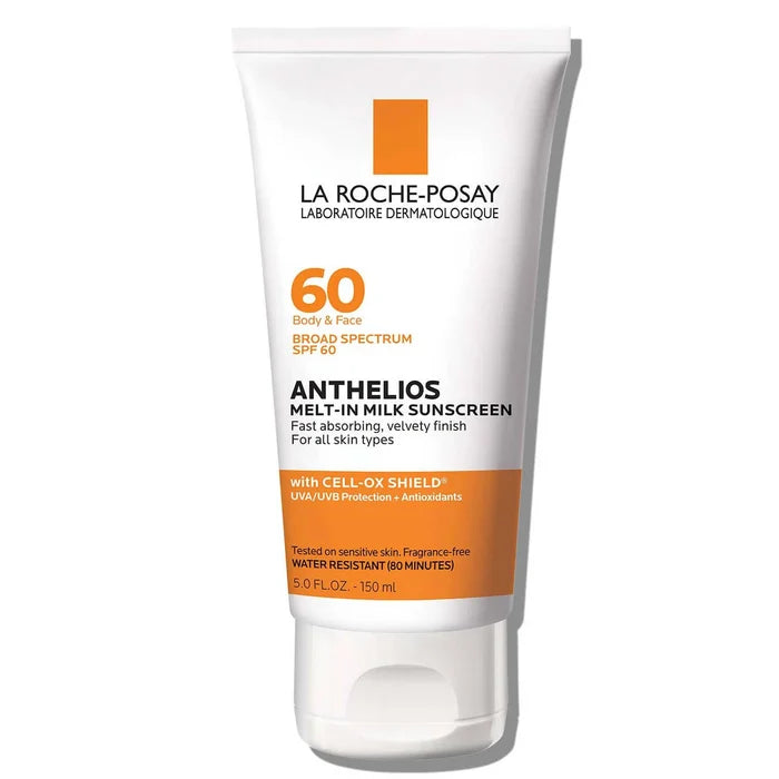 LA ROCHE POSAY 60 Body & Face Broad Spectrum SPF 60 Anthelios Melt\- In Milk Sunscreen واقي الشمس للوجه والجسم من لاروش بوزيه