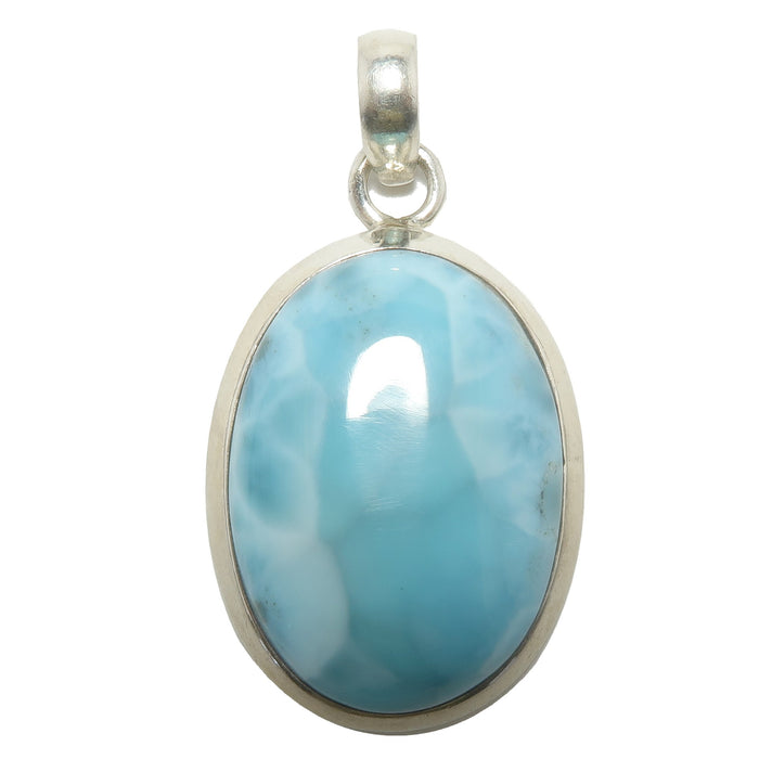 larimar oval pendant