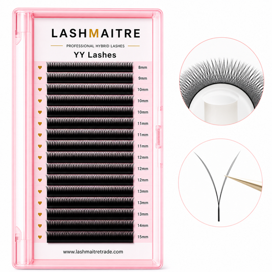 LASHMAITRE 0.05mm YY Volume Eyelash Extensions YY Lashes 8-15mm mixed length 16 row product image