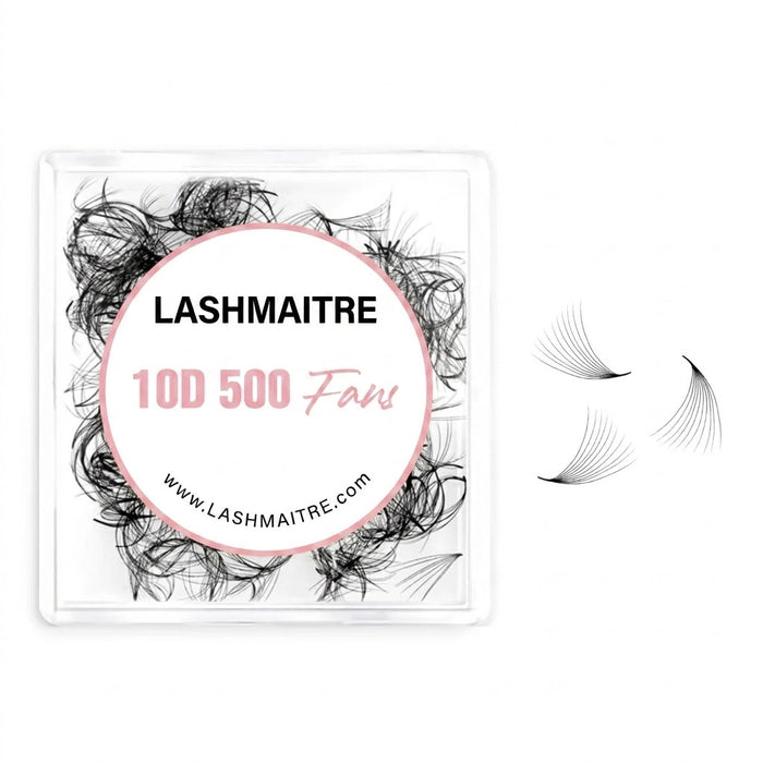LASHMAITRE 10D Loose Premade Fans - Pointy Base 500 Fans main product photo