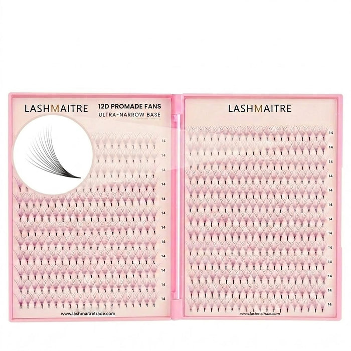 LASHMAITRE 12D Promade Fans Tray - 500 Fans main product image