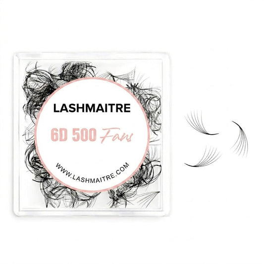 LASHMAITRE 6D Loose Premade Fans - Pointy Base 500 Fans main product photo