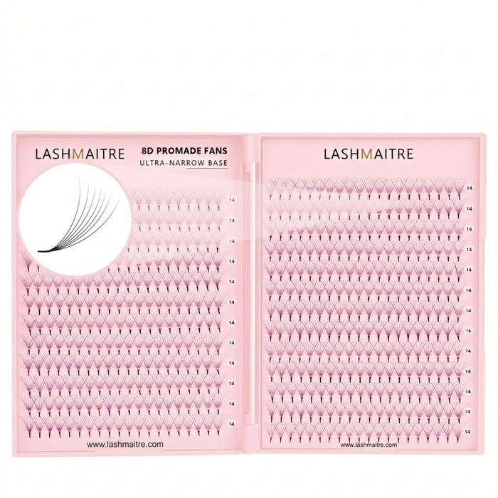 LASHMAITRE 8D Promade Fans Tray - 500 Fans main product image