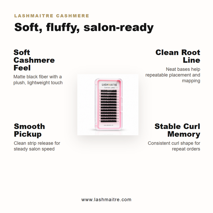 0.20mm Cashmere Volume Lash Extension Trays cashmere lash product benefits