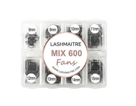 LASHMAITRE Mixed Length Loose Premade Fans - 600 Fans main product photo