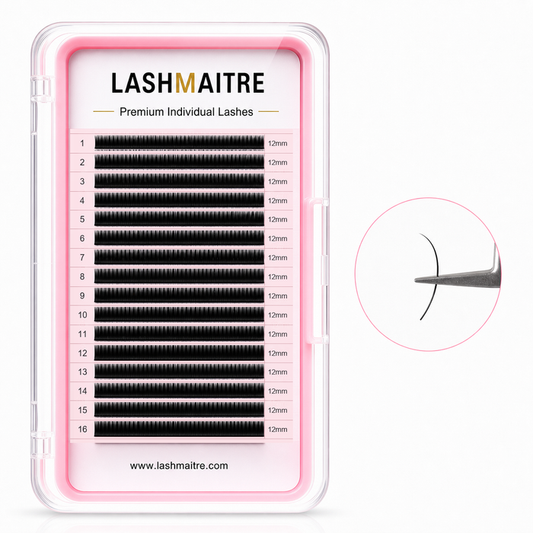 LASHMAITRE Premium Volume Individual Lash Extensions 0.03mm 16 row 12mm product image
