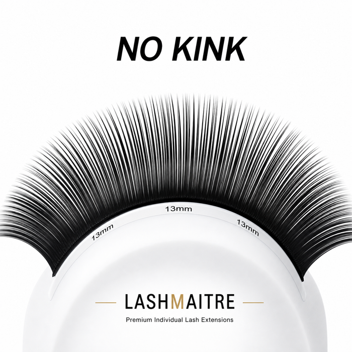 LASHMAITRE Premium Volume Individual Lash Extensions 0.03mm no kink lash curve detail