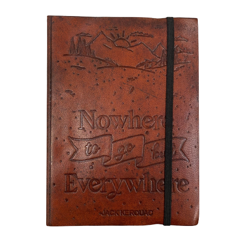 Leather Journal - Nowhere to Go But Everywhere
