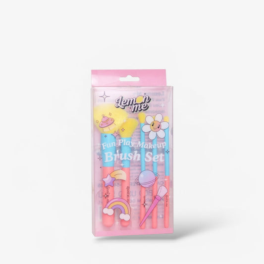 Lemon Me Fun Play Makeup Brush Set مجموعة فرش مكياج ليمون مي فن بلاي - Princess Cosmetics Qatar