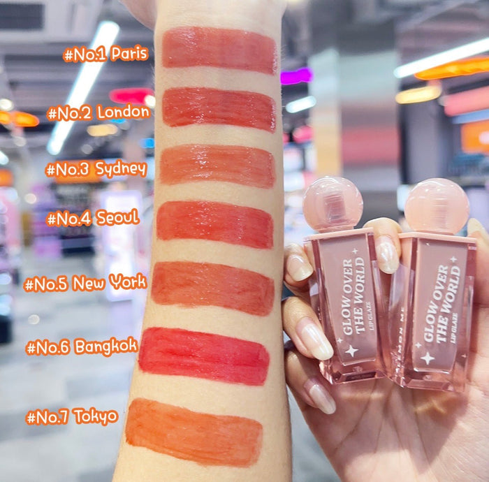 Lemon Me Glow Over The World Lip Glaze 3.8g ملمع شفاه ليمون مي جلو أوفر ذا وورلد - Princess Cosmetics Qatar