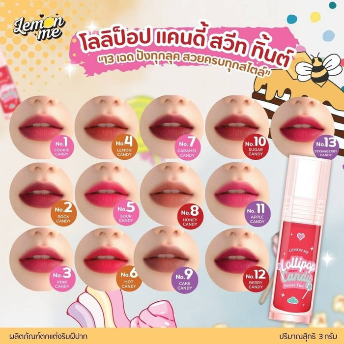 Lemon Me Lollipop Candy Sweet Tint 3g حلوى مصاصة الليمون بنكهة حلوة - Princess Cosmetics Qatar