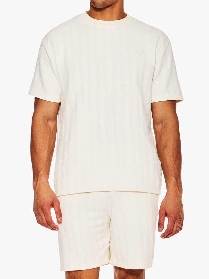 Les Deux Stripe Jacquard T-Shirt