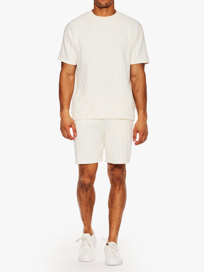 Les Deux Stripe Jacquard T-Shirt