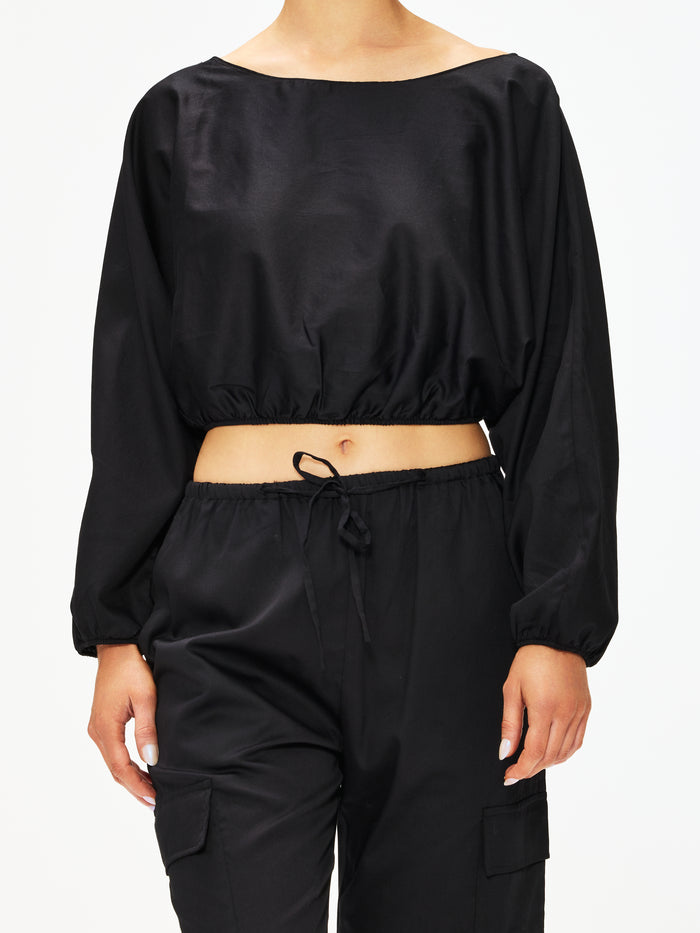 Leset Yoko Long Sleeve Blouson Top