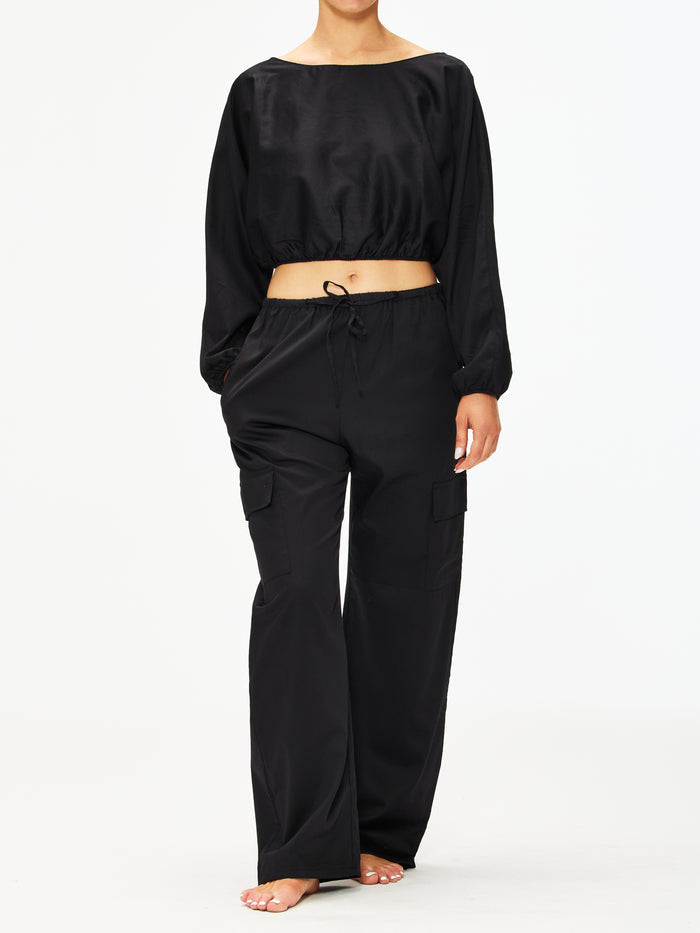 Leset Yoko Long Sleeve Blouson Top