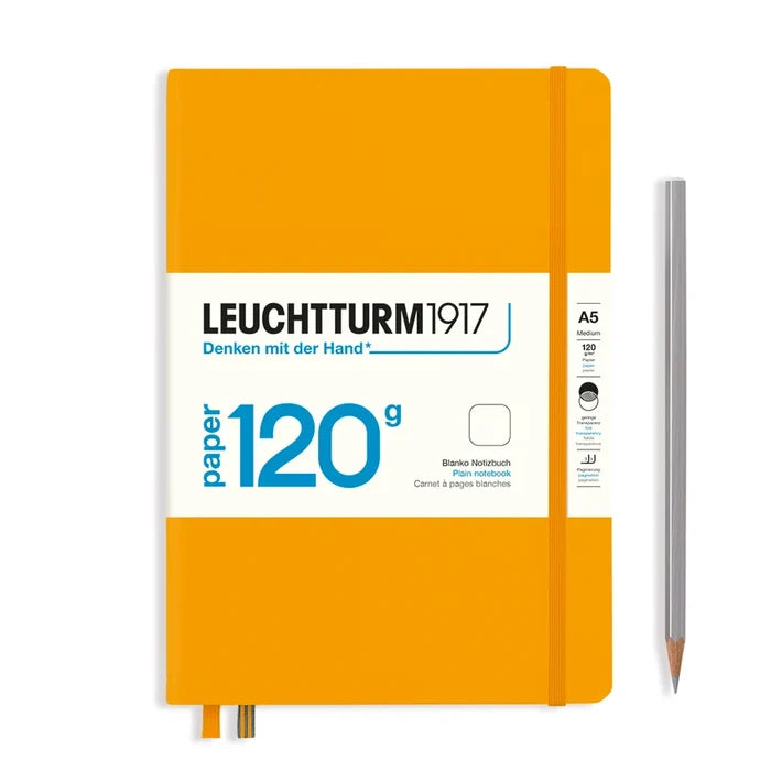 LEUCHTTURM1917 Hardcover 120g Blank Notebook - A5, Rising Sun
