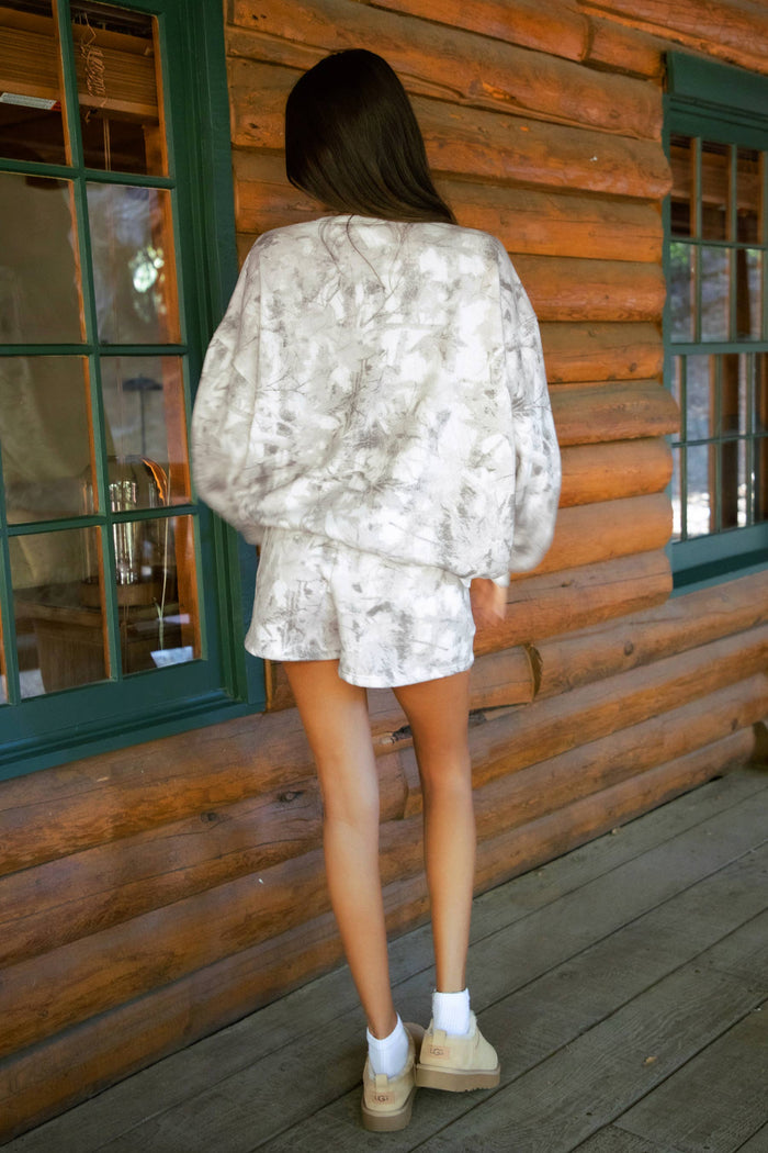 Light Woodland Camo Fleece Crew Neck Sweatshirt