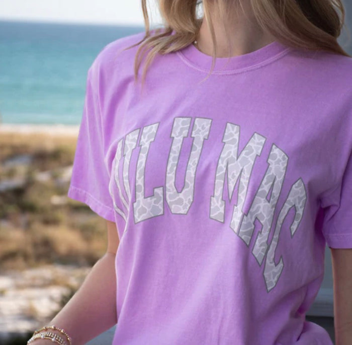 LM Neon-violet Camo Tee