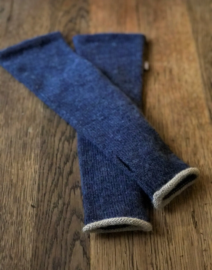 Long Alpaca Fingerless Gloves