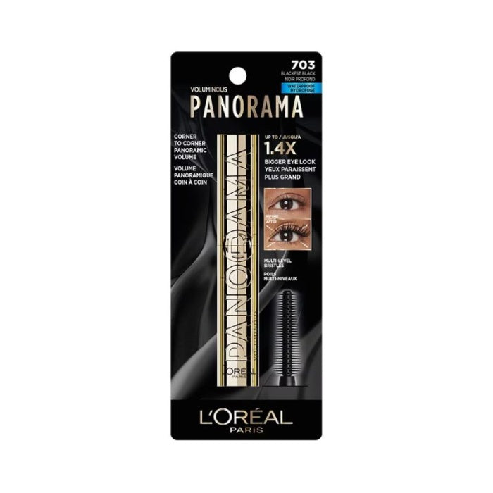 LOREAL PARIS Voluminous Panorama Mascara Waterproof Volumizing 703 Black Noir ماسكارا مكثفة من لوريال باريس