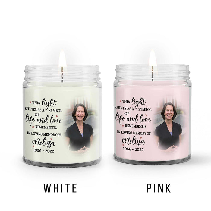 Loss Of Mother Sympathy Candle, Memorial Candle Mothers Day Gift, Personalized Photo Candles, Custom Candle Mom In Heaven
