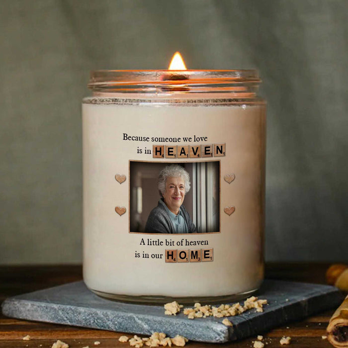 Loss Of Mother Sympathy Candle, Memorial Candle With Picture, Personalized Candle Gifts