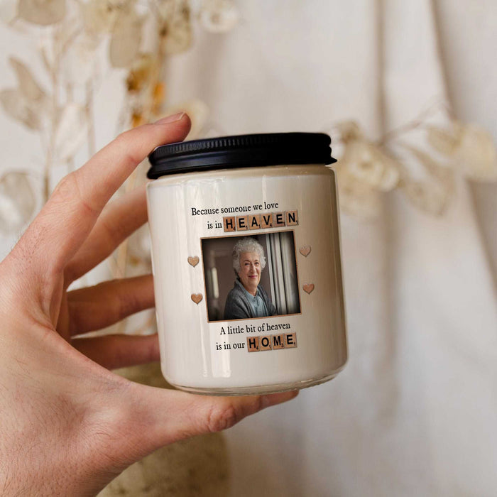 Loss Of Mother Sympathy Candle, Memorial Candle With Picture, Personalized Candle Gifts
