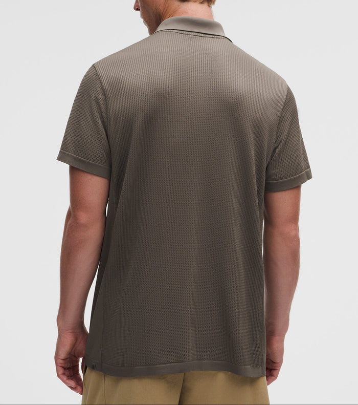 Lululemon Textured Mesh-Knit Polo