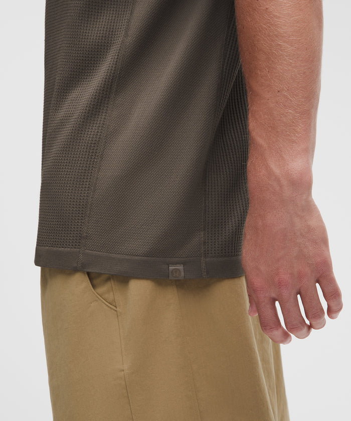 Lululemon Textured Mesh-Knit Polo