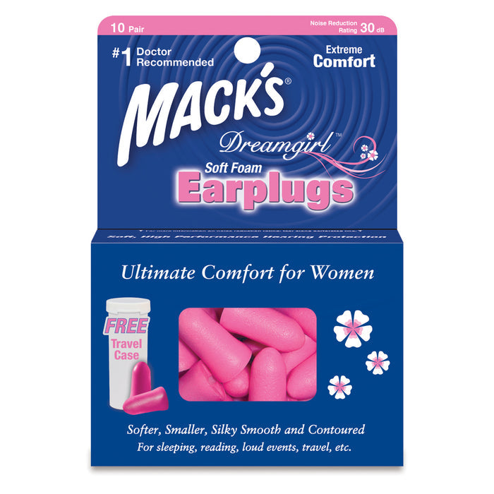 Mack's Dreamgirl 10 Pair Soft Foam Earplugs