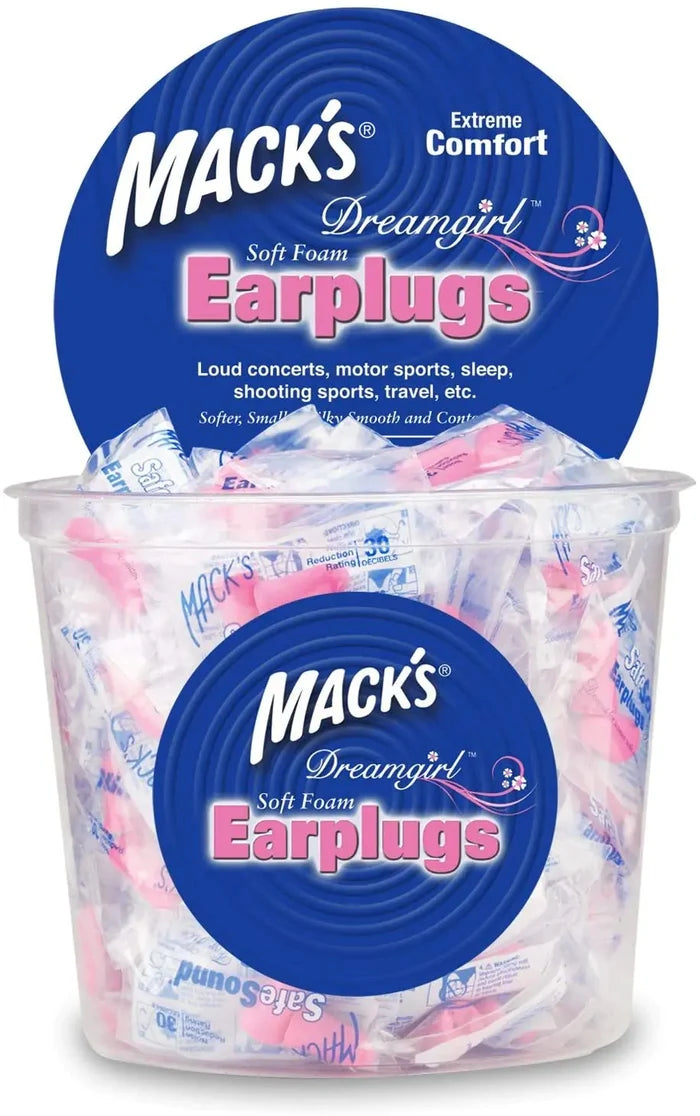 Macks Dreamgirl Soft Foam Earplugs | NRR 30 | Small Ears