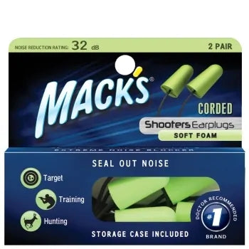 Mack's Shooters Corded Ear Plugs