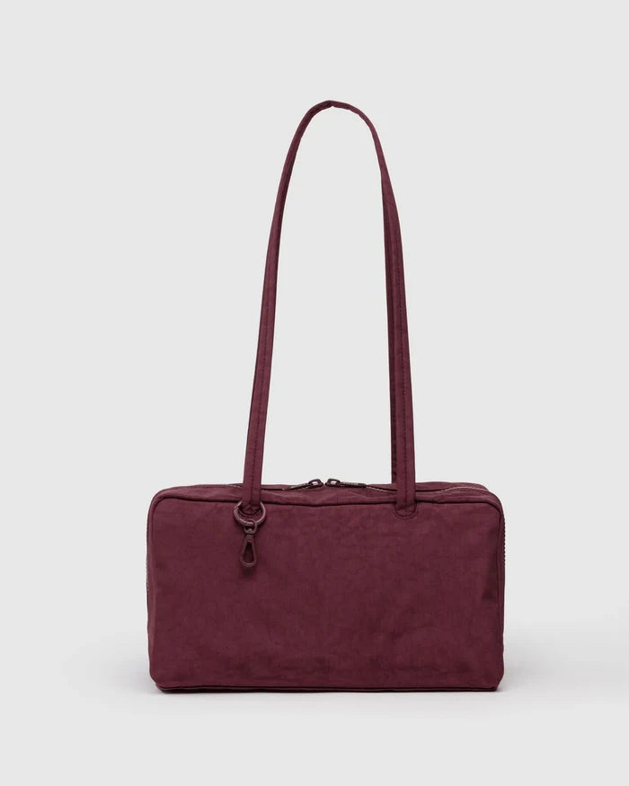 Mahogany Small Nylon Bowler Bag