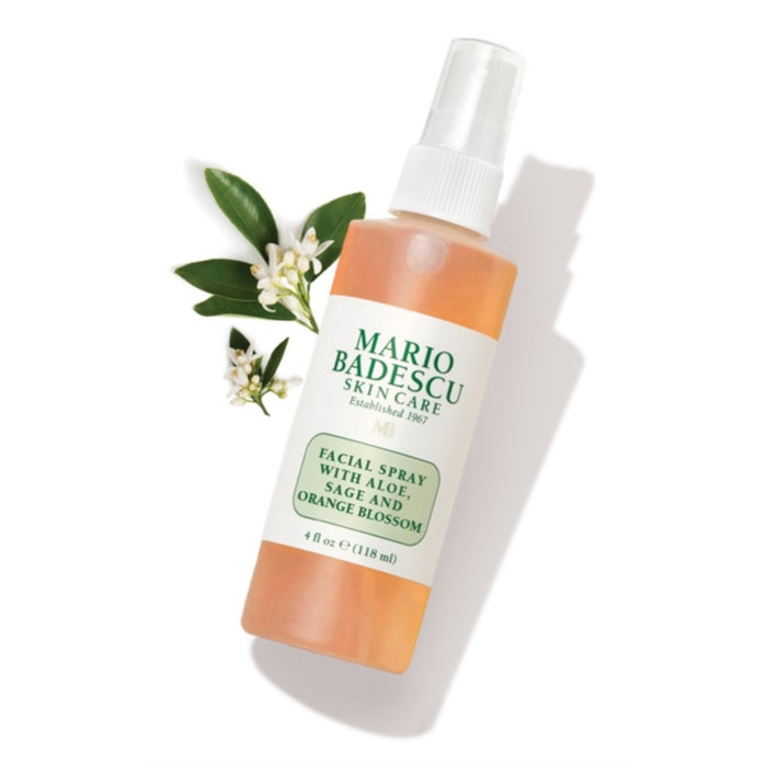 Mario Badescu Facial Spray With Aloe Sage And Orange Blossom بخاخ ماريو بالبرتقال