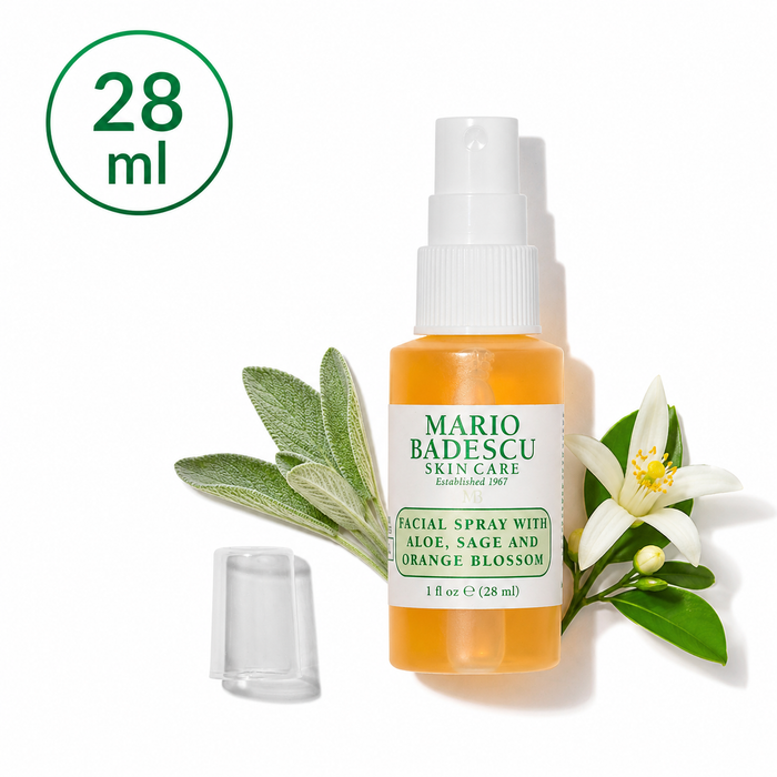 Mario Badescu Facial Spray With Aloe Sage And Orange Blossom بخاخ ماريو بالبرتقال