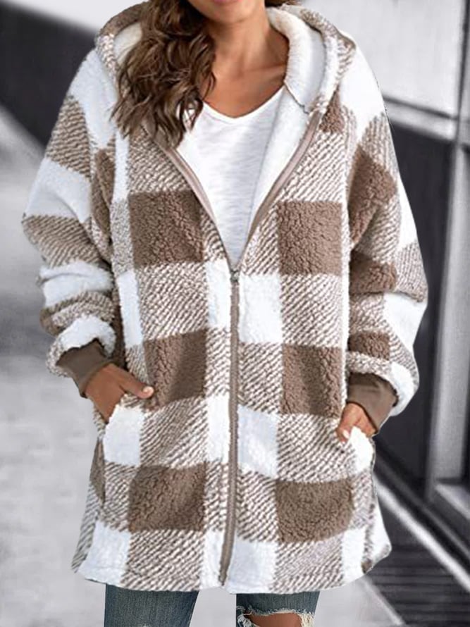 Marita warm oversized cardigan with front pockets in a relaxed fit