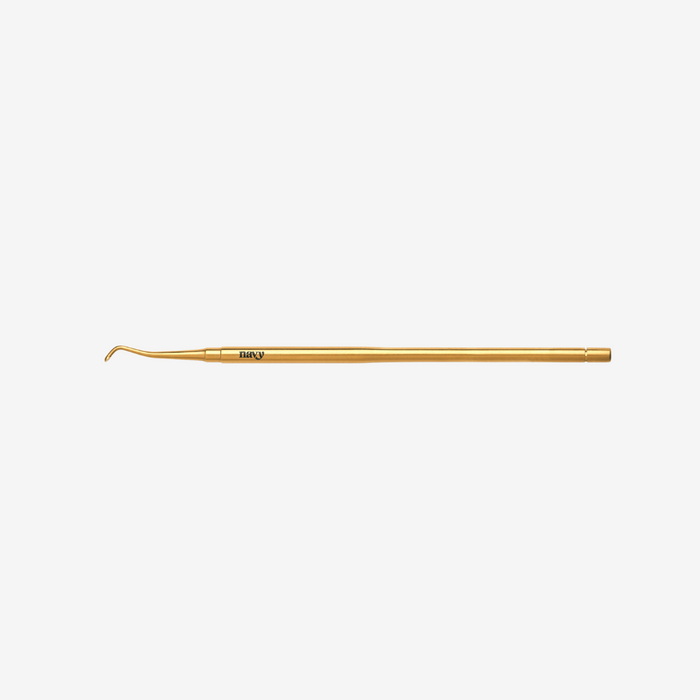 Gold-colored tool with 'Navy' branding on a white background