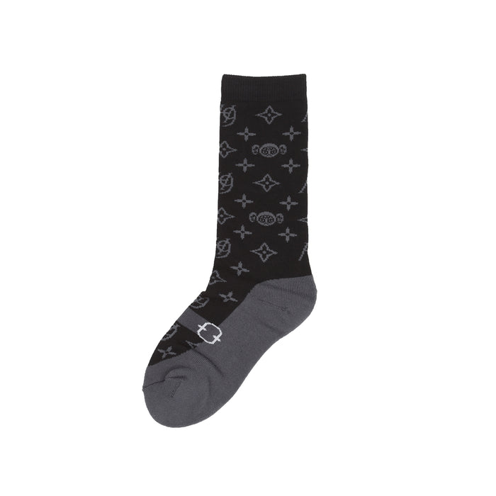 Maryjane Monogram Socks - Black