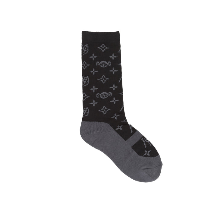Maryjane Monogram Socks - Black