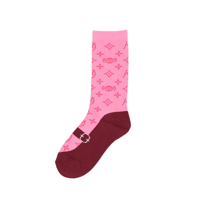 Maryjane Monogram Socks - Pink