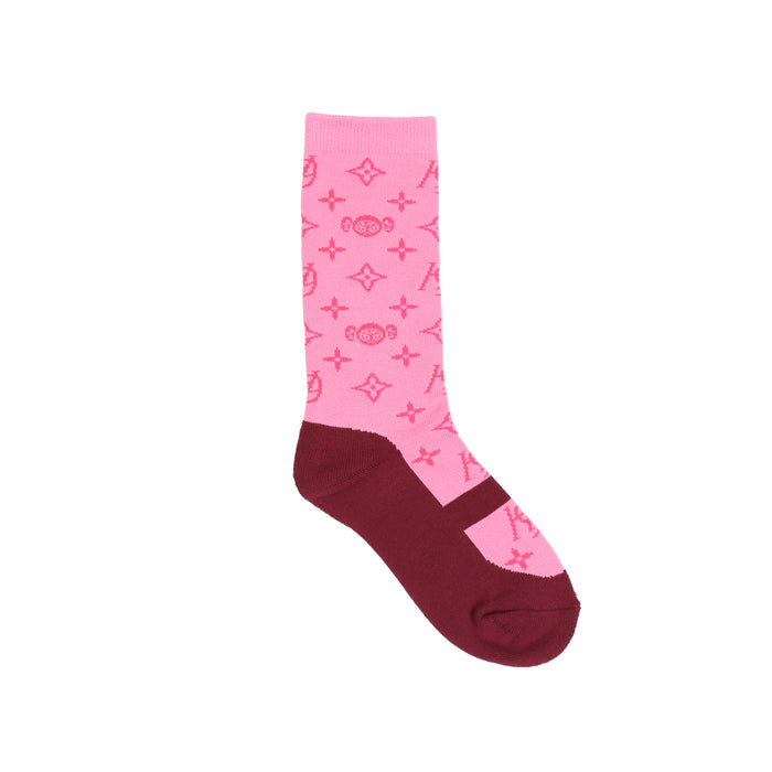 Maryjane Monogram Socks - Pink